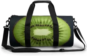 Gym Bag for Men Women Kiwi Slice Duffel Bag Overnight Bag with Compartment Gym Sackpac