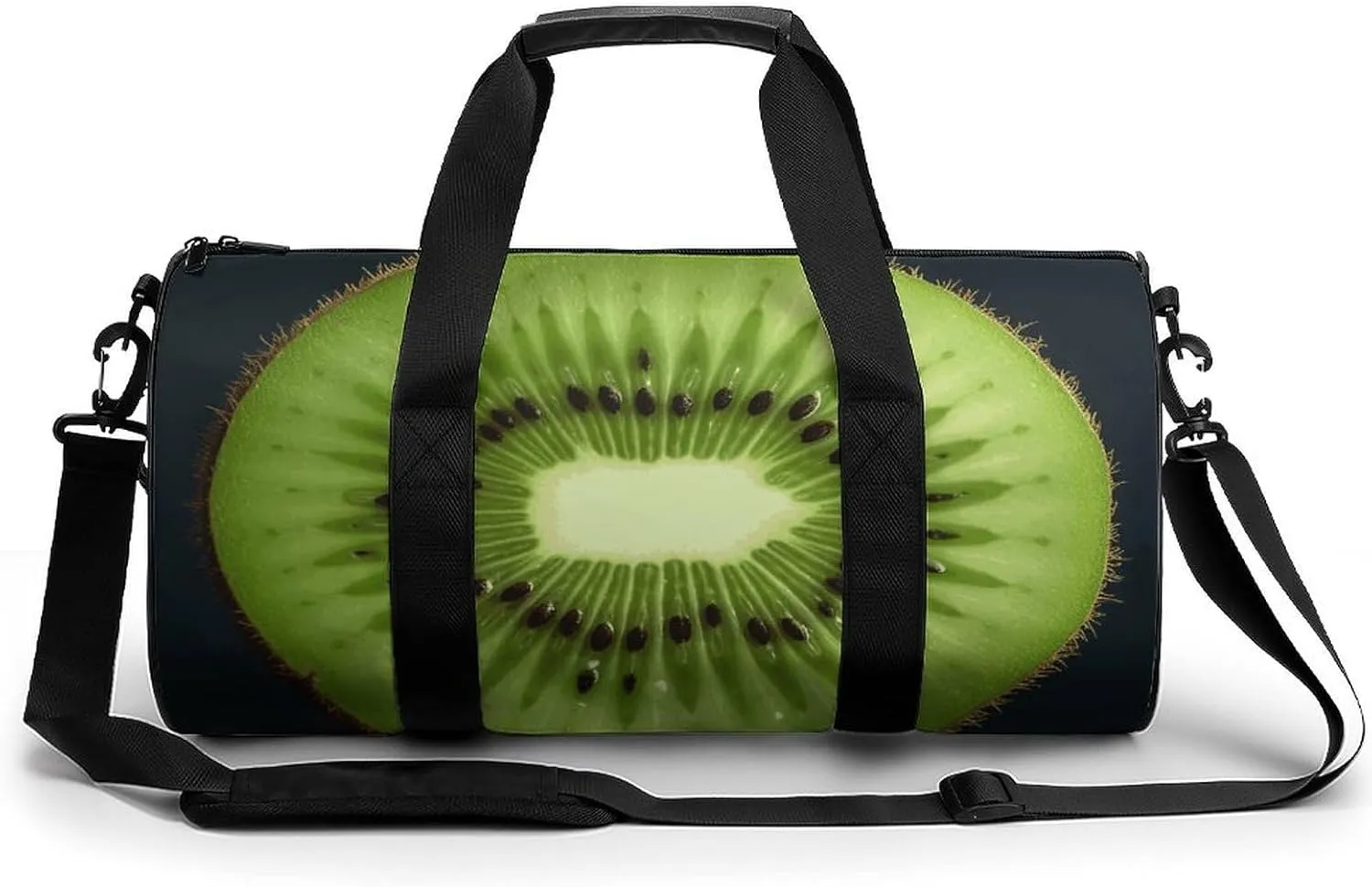 Gym Bag for Men Women Kiwi Slice Duffel Bag Overnight Bag with Compartment Gym Sackpac