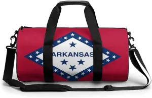 Gym Bag for Men Women Lightweight Sports Duffle Bag with Multiple Compartments Cylindrical Gym Bag for Fitness Travel And Outdoor Activities Ater Resistant Yoga Bag Training Bag Arkansas Pride