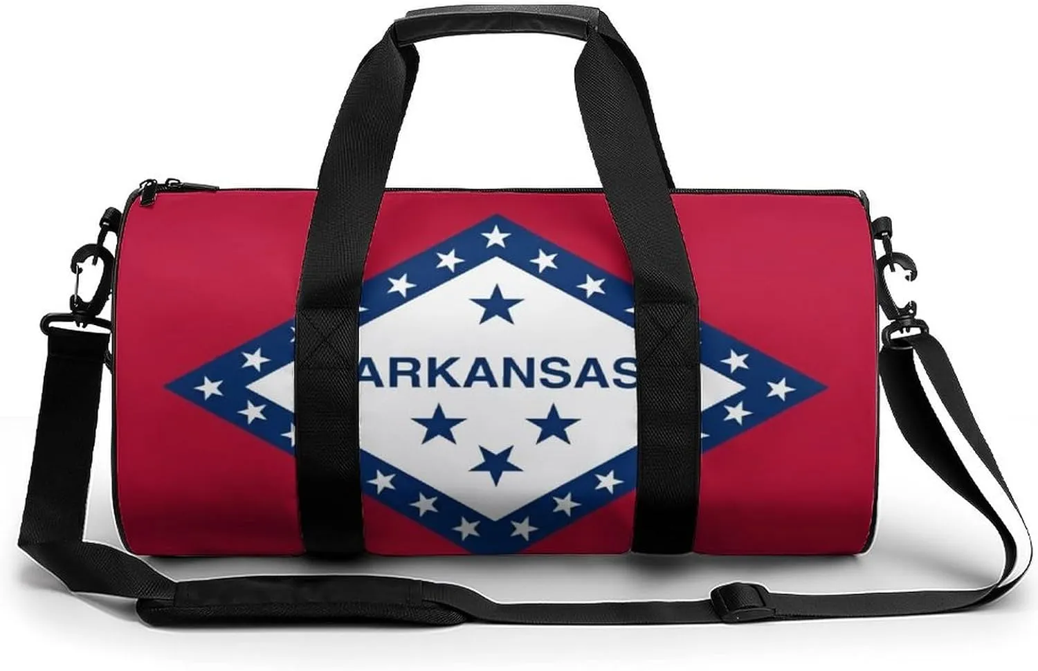 Gym Bag for Men Women Lightweight Sports Duffle Bag with Multiple Compartments Cylindrical Gym Bag for Fitness Travel And Outdoor Activities Ater Resistant Yoga Bag Training Bag Arkansas Pride