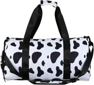 Gym Bag for Women Sports Duffel Bag Travel Overnight Bag Workout Tote Bag with Dry Wet Pocket & Shoes Compartment (Leopard)