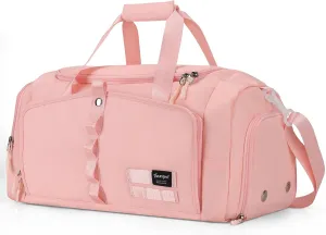 Gym Bag for Women with Shoe Compartment, 25L, Pink