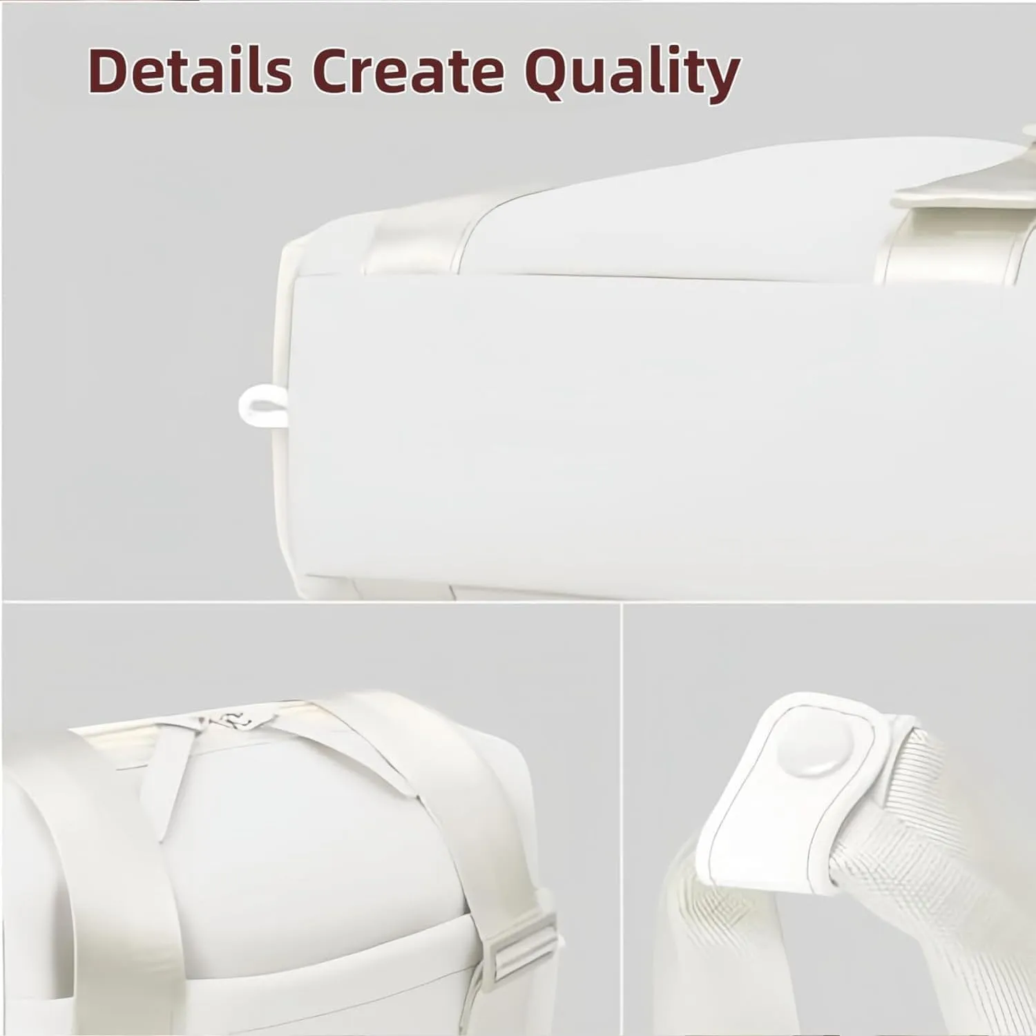 Gym Bag, Multi-Pockets Luggage Bag, Carry On Bag for Women, Adjustable Shoulder Strap Travel Duffle Bag with Dry/Wet Pocket, High Volume Overnight Duffle Bag for Travel, Gym (White)