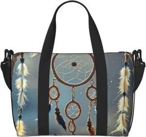 Gym Bag Native American Dream Catcher3 Duffel Bag for Men Women Travel Overnight Bag with Shoe Compartment Workout Bags