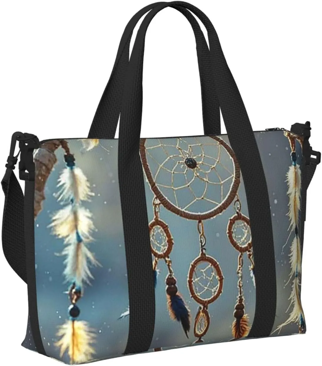 Gym Bag Native American Dream Catcher3 Duffel Bag for Men Women Travel Overnight Bag with Shoe Compartment Workout Bags