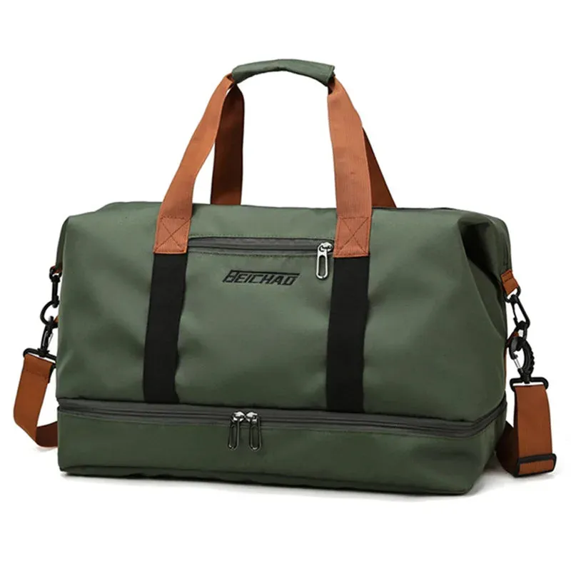 Gym Bag with Shoe Compartment