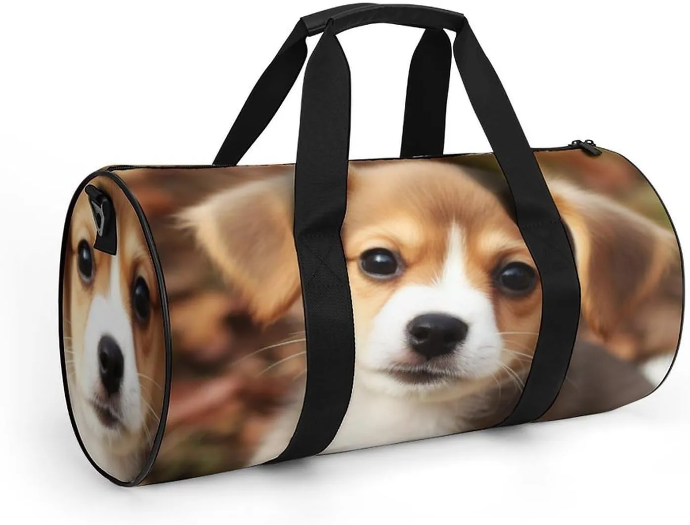 Gym Bags for Men Women Cute Dog Duffle Bag Travel Overnight Bag with Shoe Compartment Tote Bags