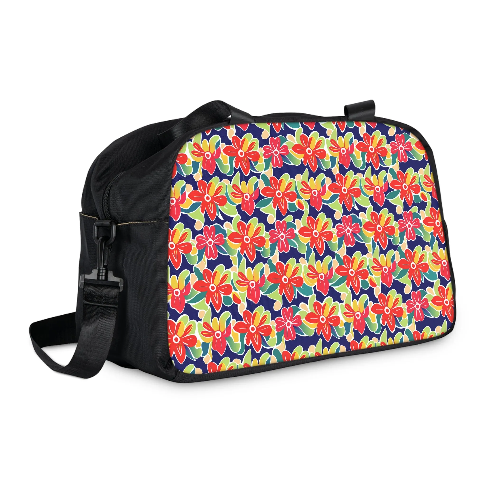 Gym Duffel Bag - Neon Petals