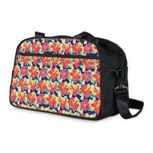 Gym Duffel Bag - Neon Petals