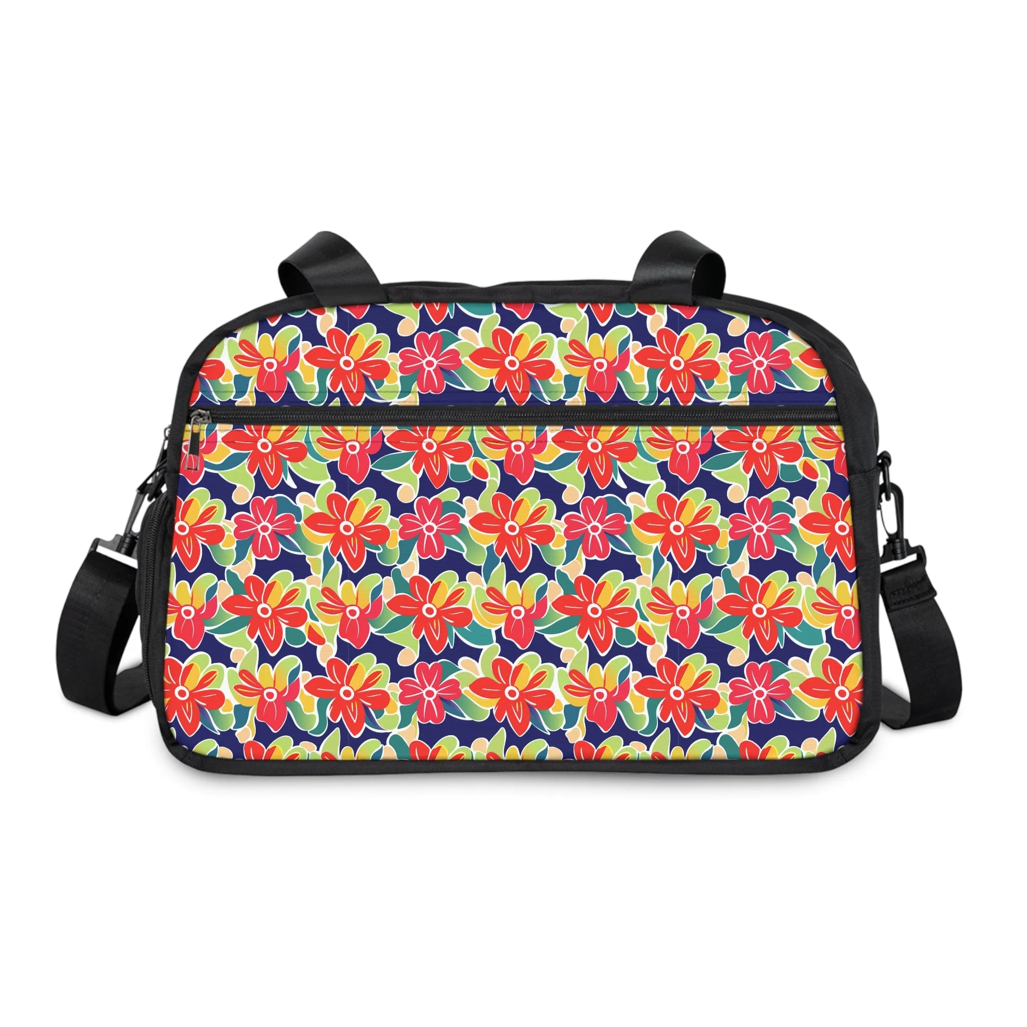 Gym Duffel Bag - Neon Petals