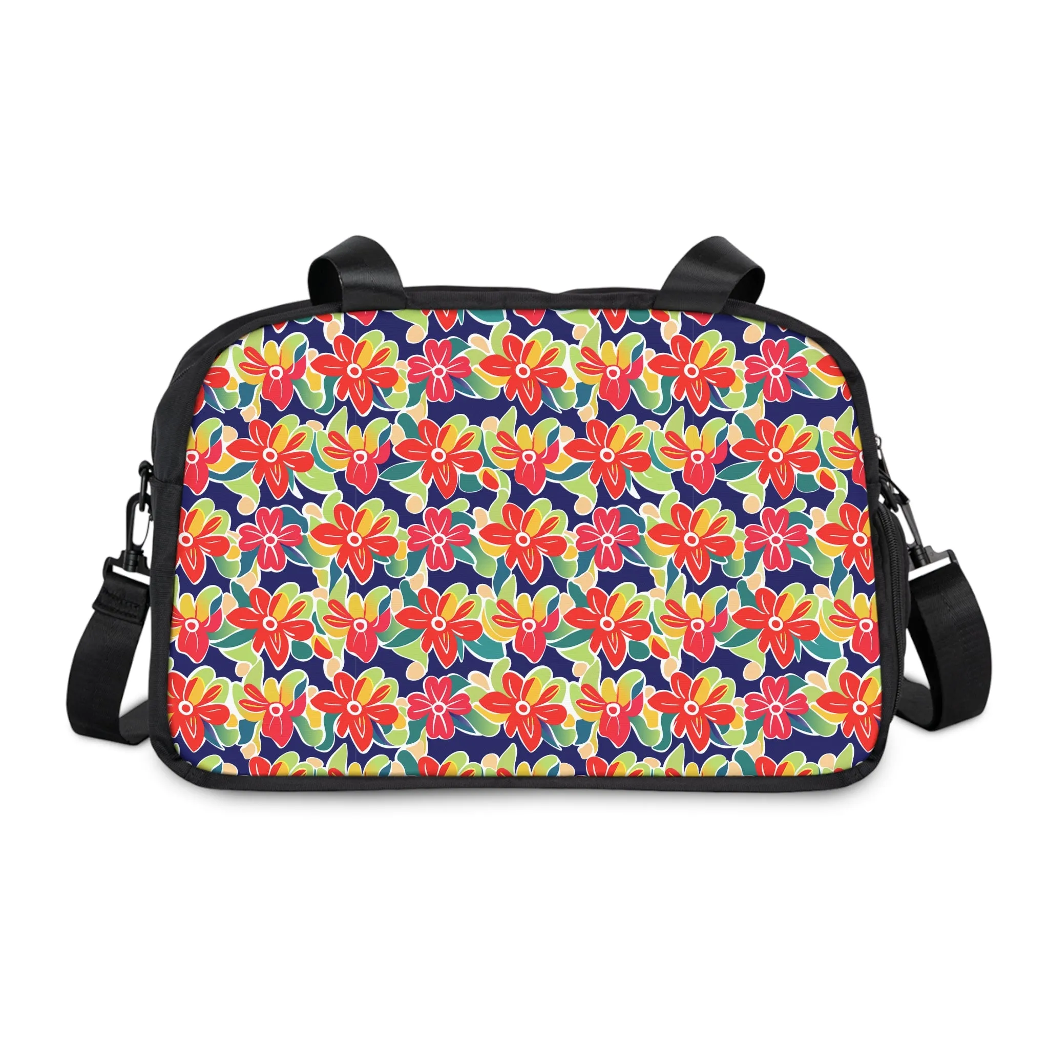 Gym Duffel Bag - Neon Petals