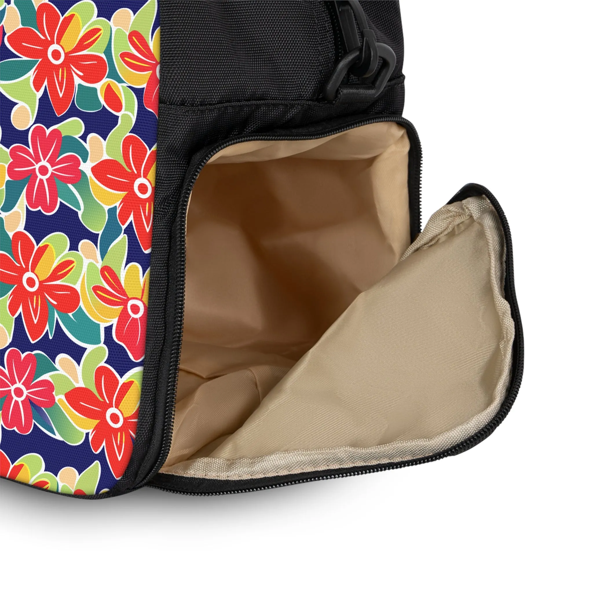Gym Duffel Bag - Neon Petals
