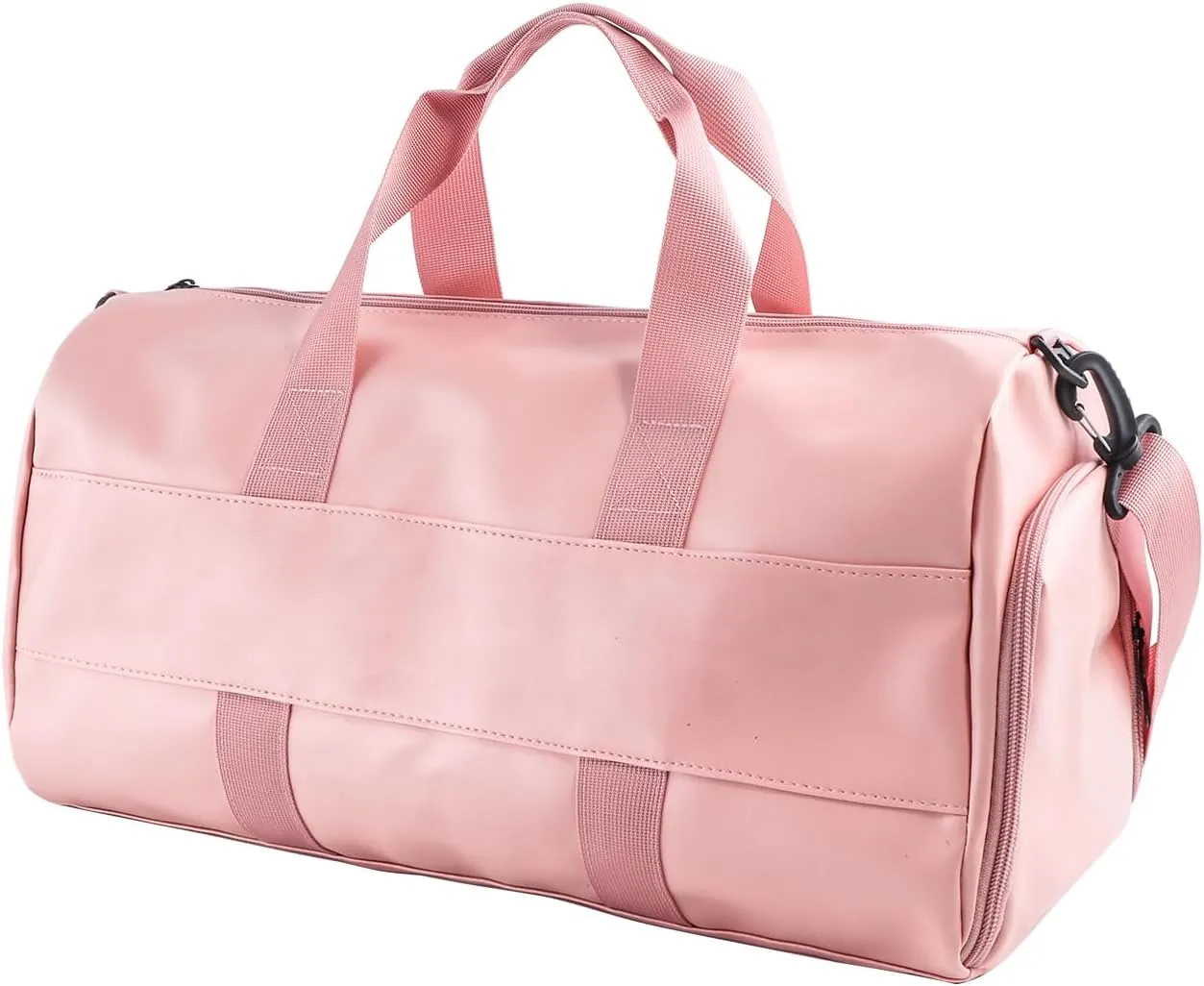 Gym Duffel Bag with Dry Wet Pocket Travel Sports Large Capacity Women Shoulder Bag Lightweight Carry on Weekender Overnight Bag for Beach Swim Yoga Dance (Pink)