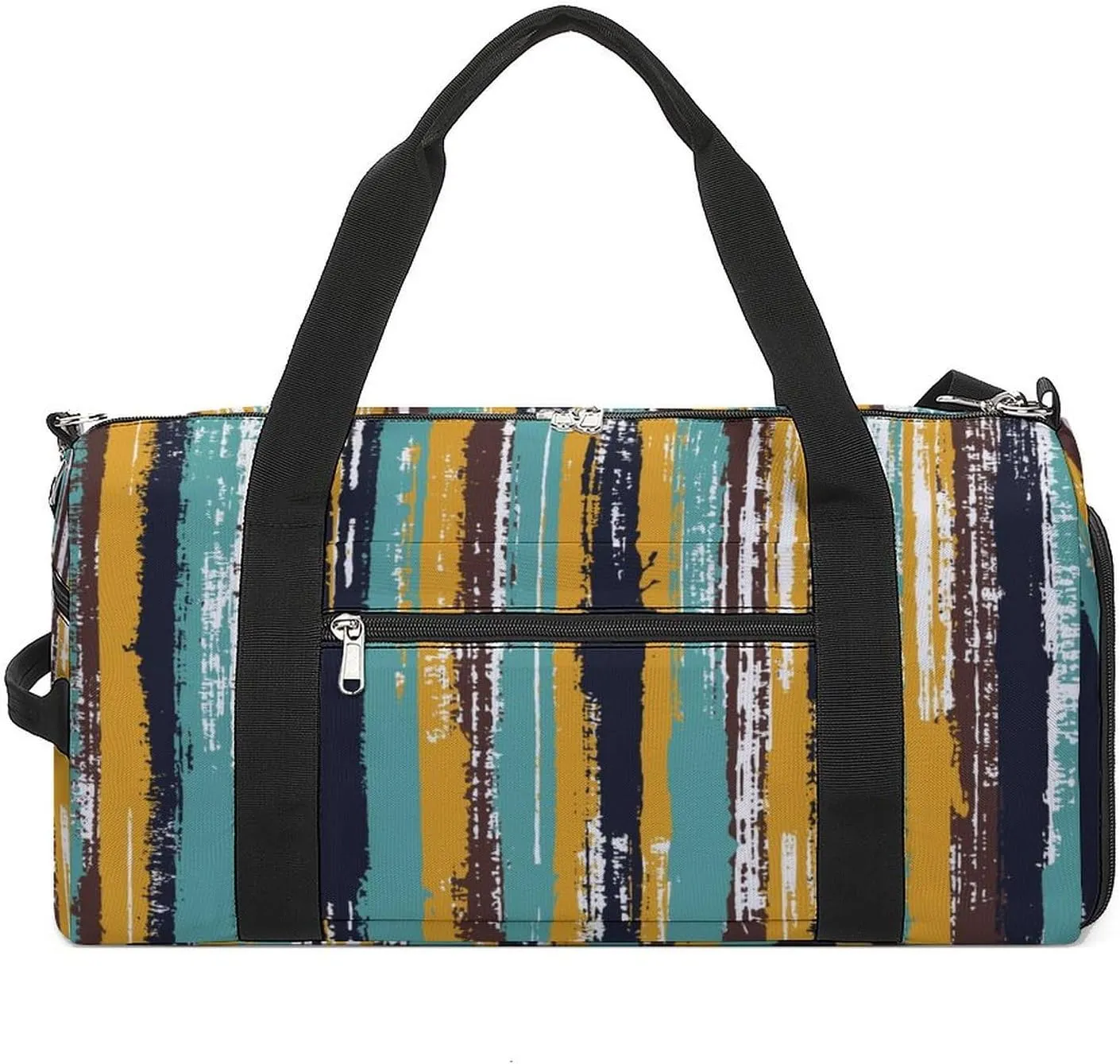 Gym Duffel Bag with Shoe Compartment Wet Pocket, Old Style Travel Bag for Men Women