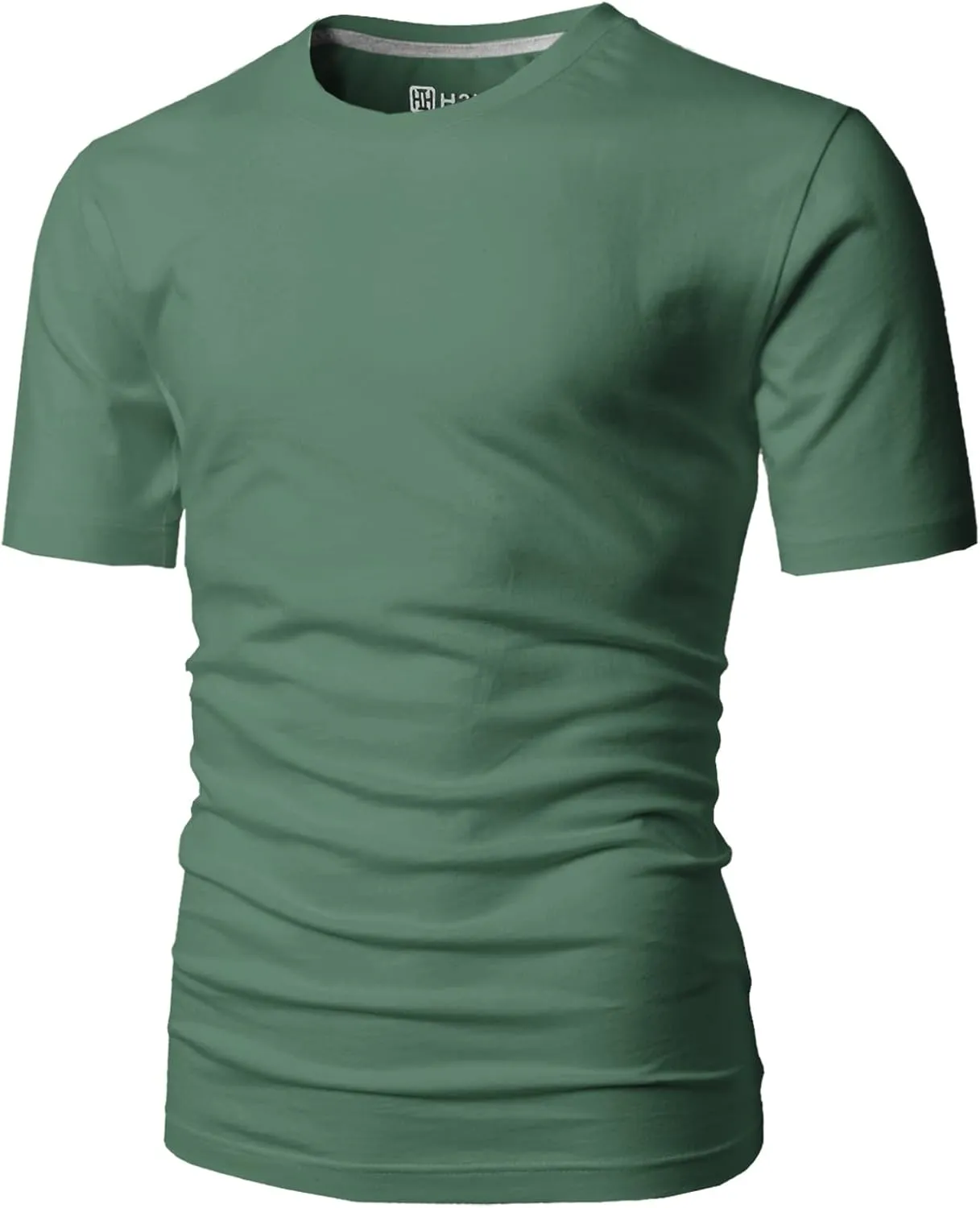 H2H Mens Casual Slim Fit Short Sleeve T-Shirts Soft Lightweight V-Neck/Crew-Neck Size XS to 3XL