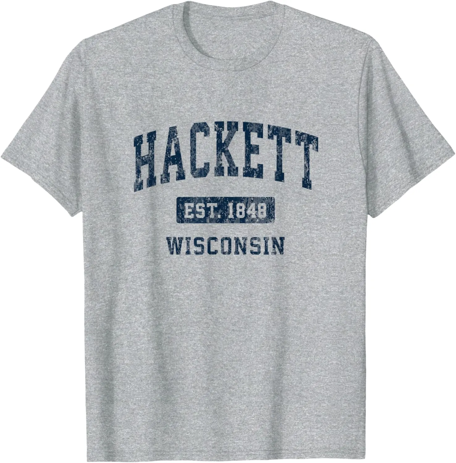 Hackett Wisconsin WI Vintage Athletic Sports Design T-Shirt