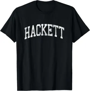 Hackett Wisconsin WI Vintage Athletic Sports Design T-Shirt