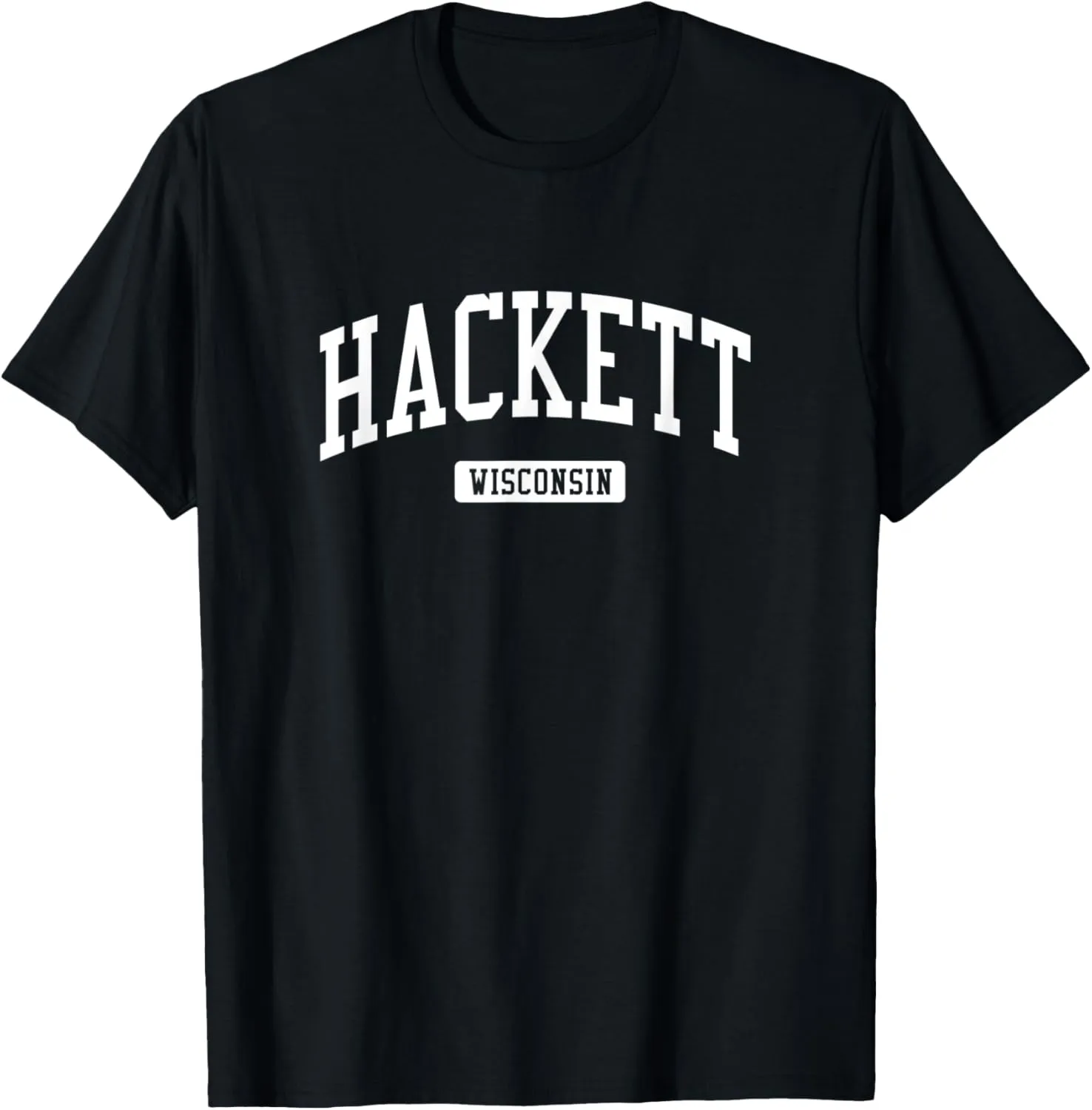 Hackett Wisconsin WI Vintage Athletic Sports Design T-Shirt