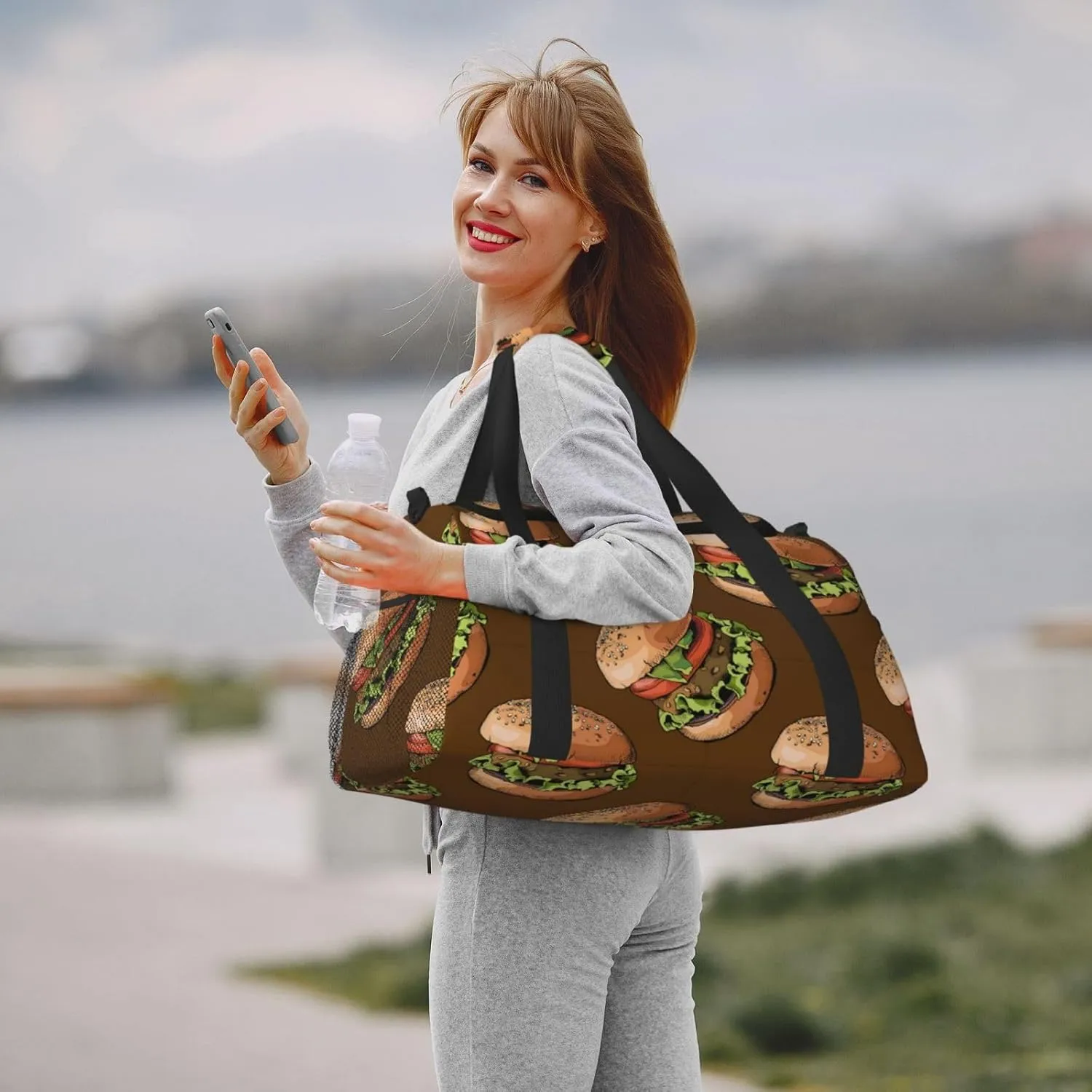 Hamburg Travel Duffel Bag Large Foldable Waterproof Overnight Bag For Beach Swim Bags Pool Sports Gym