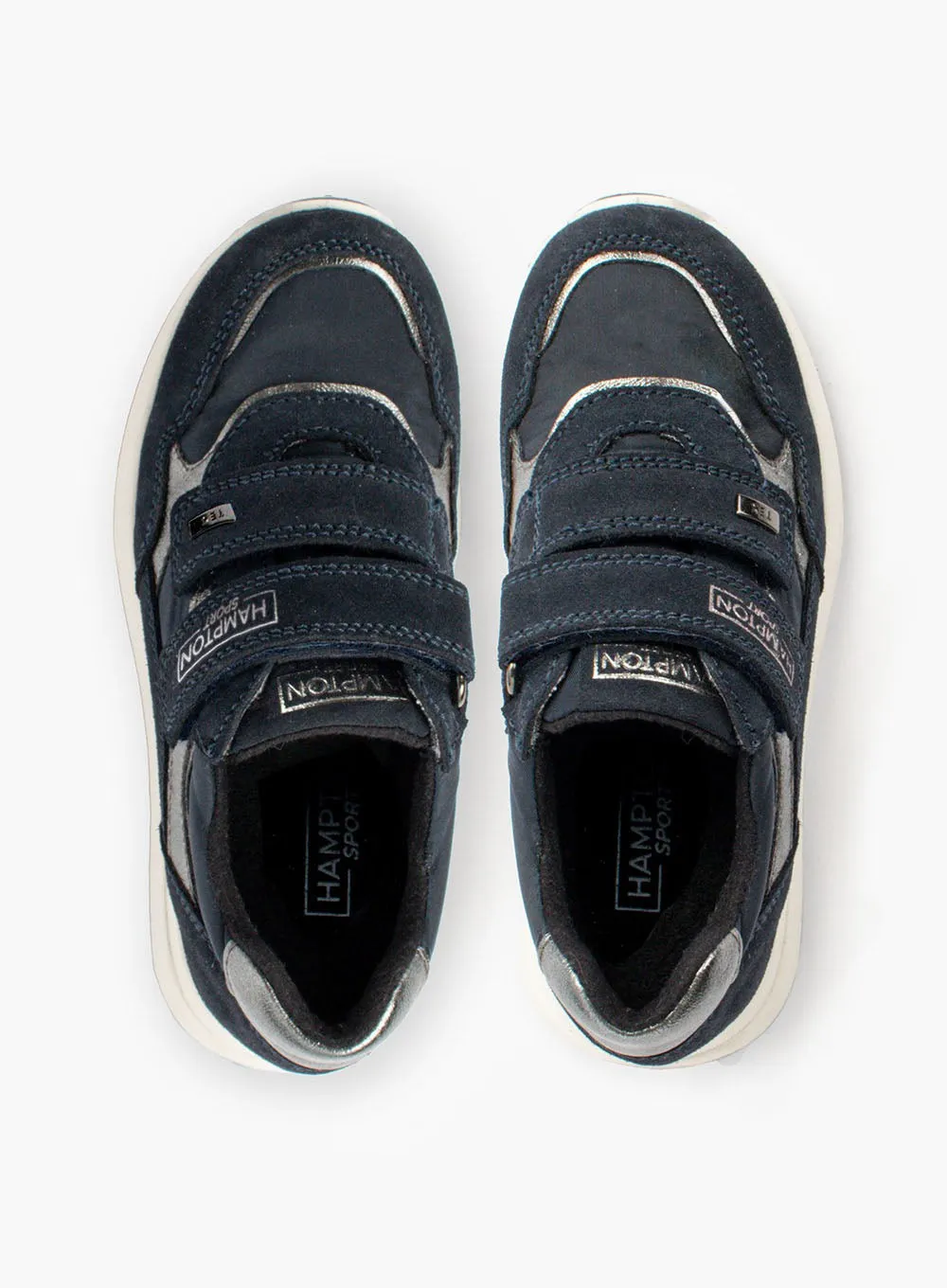 Hampton Sport Storm Water Resistant Trainers in Navy/Silver