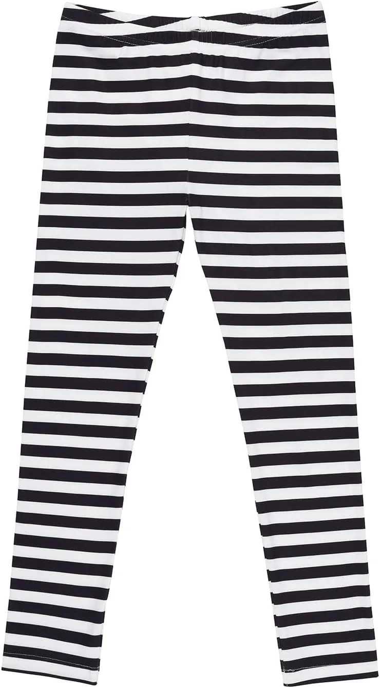 HDE Girl's Leggings Holiday Stretchy Full Ankle Length Striped Tights