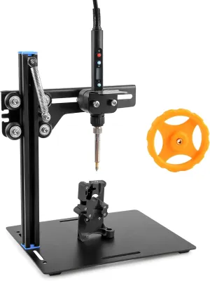 Heat Set Insert Press Tool Machine with Soldering Iron Heat Set Tips M2/M2.5/M3/M4/M5/M6(1/4)/M8, Metric Knurled Nuts for Threaded Inserts for 3D Printing Components