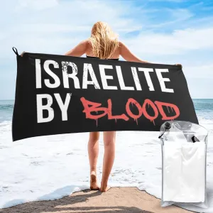 Hebrew Israelite Runs Through My Veins Beach Towel Quick Dry Sand Free Lightweight Large 27.5"x55" with Travel Bag - Vacation Essentials Bath Towel for Pool, Summer