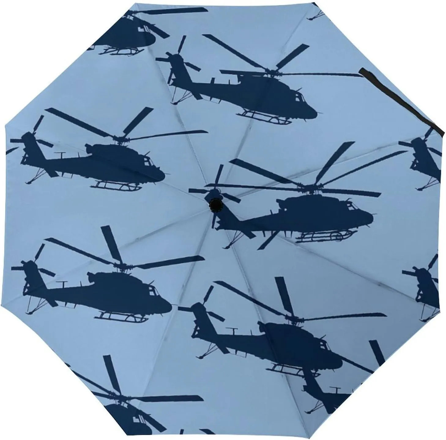 Helicopter Windproof Travel Umbrella Automatic Manual Rainbrella Rainproof 3 Folding Umbrellas for Men Women