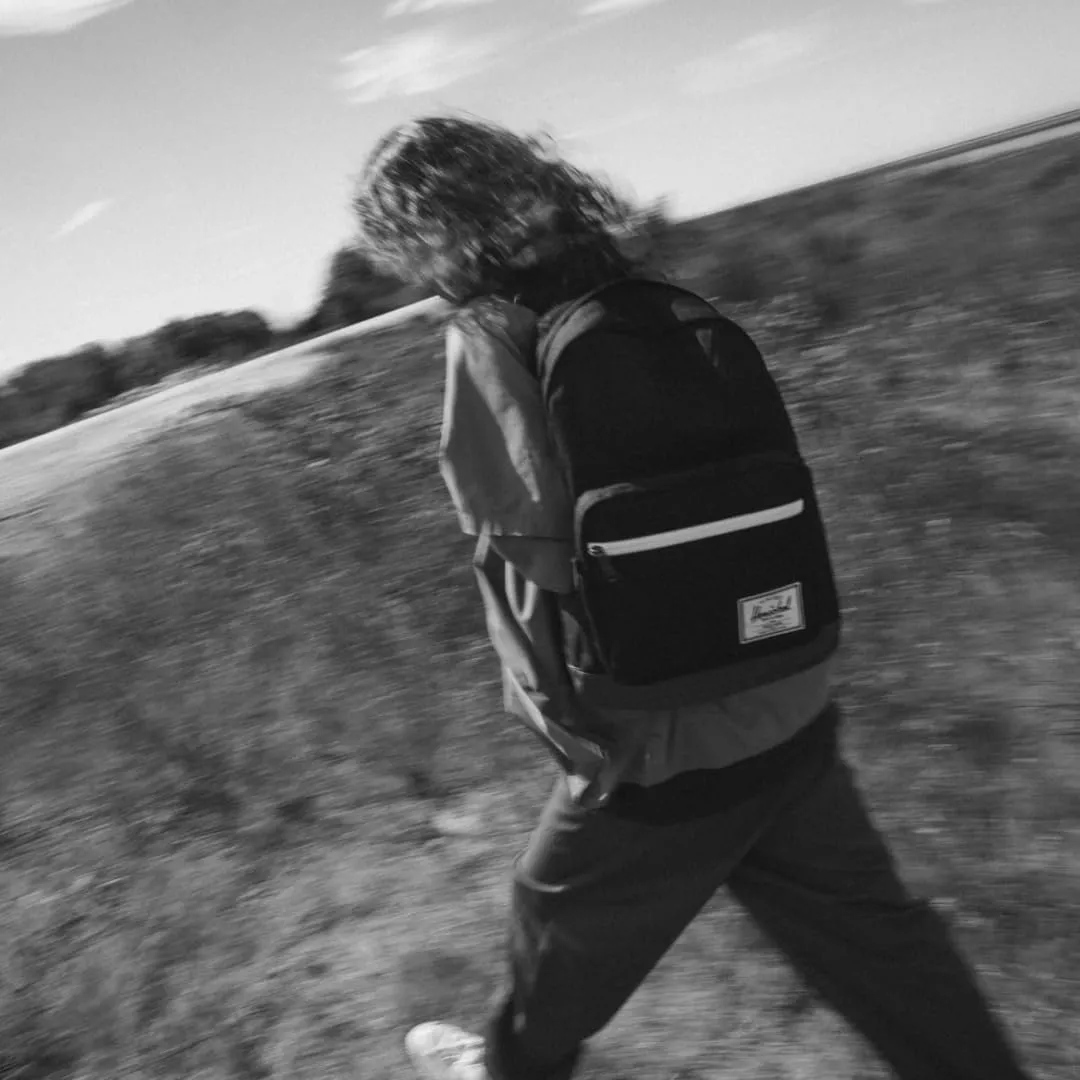 Herschel Pop Quiz Backpack, Navy/Tan