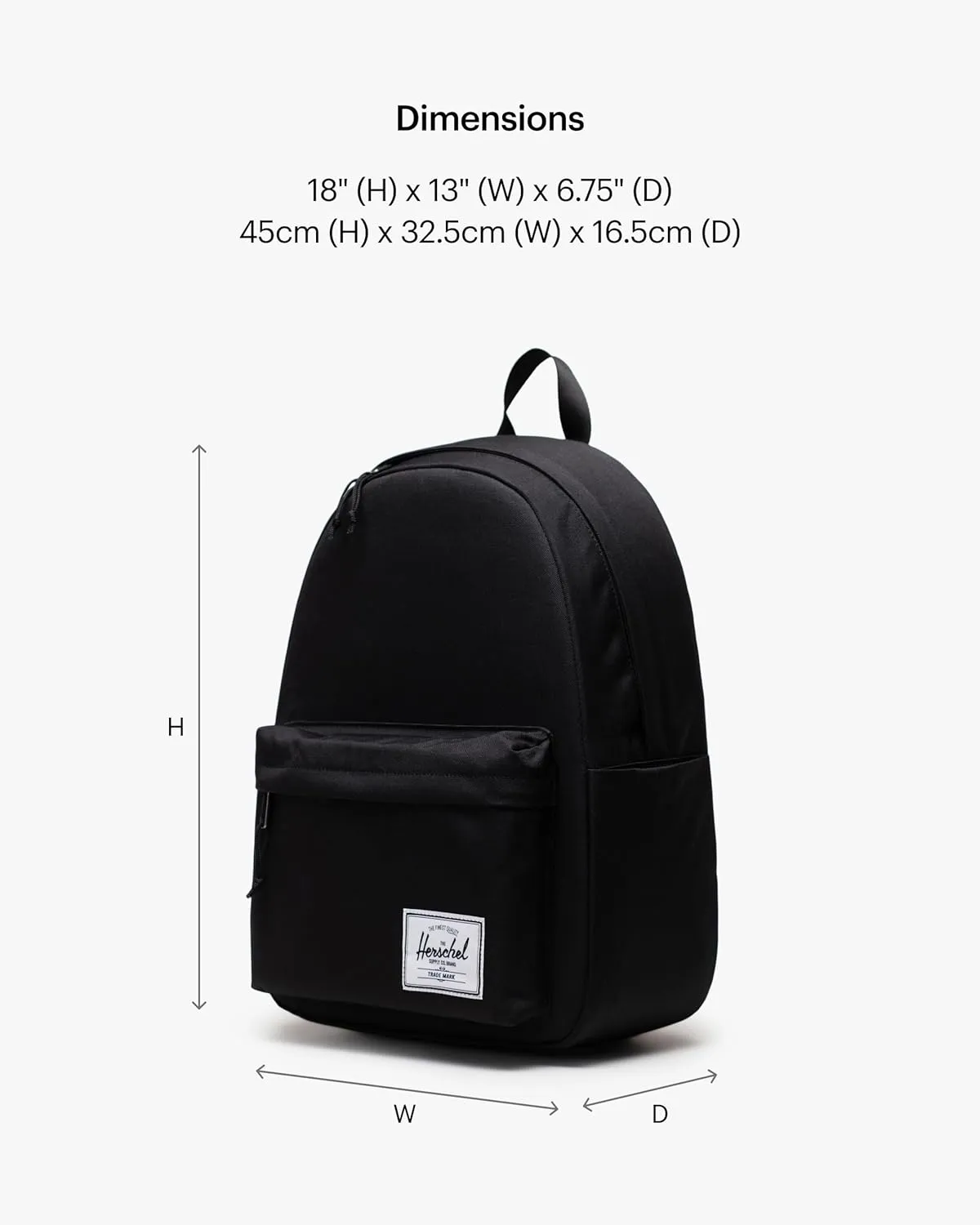 Herschel Supply Co. Classic Backpack, Black, XL-30L