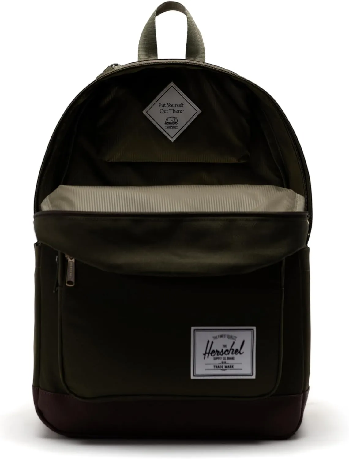 Herschel Supply Co. Pop Quick Backpack, Green/Chicory Coffee, Standard