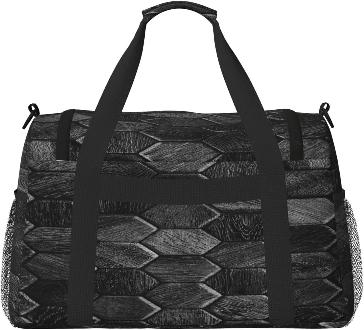 Hexagonal Rectangle Travel Duffel Bag Large Foldable Waterproof Overnight Bag For Beach Swim Bags Pool Sports Gym