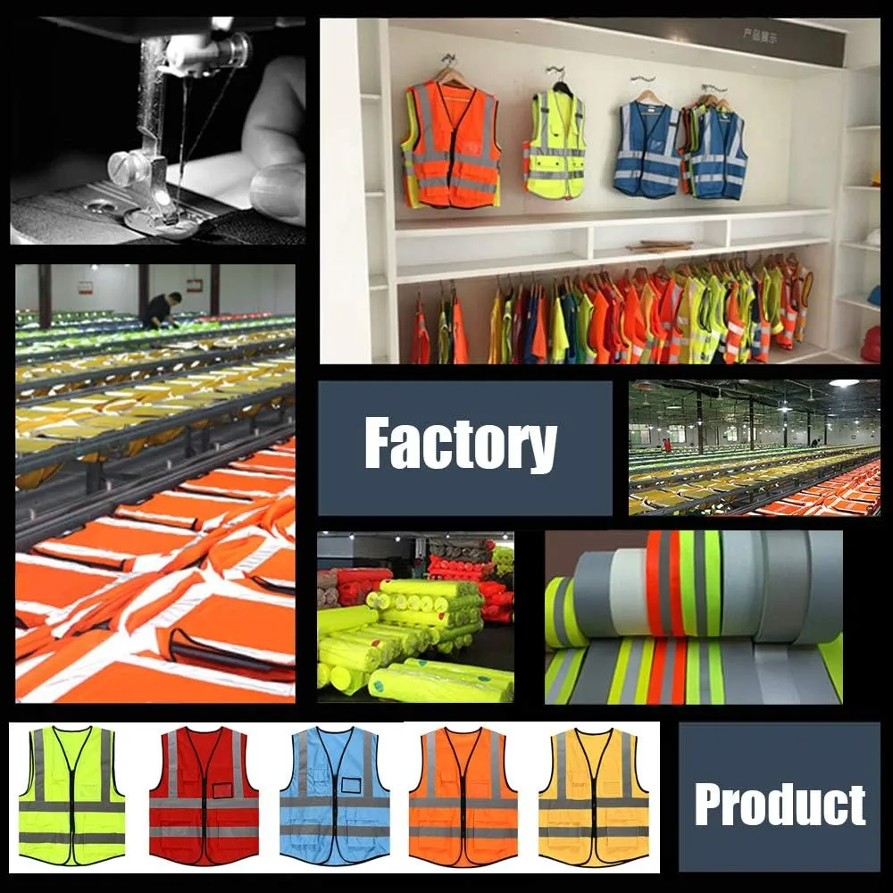High Visibility Reflective Safety T-Shirt Custom Logo Protective Short Sleeve Polo Shirt Workwear