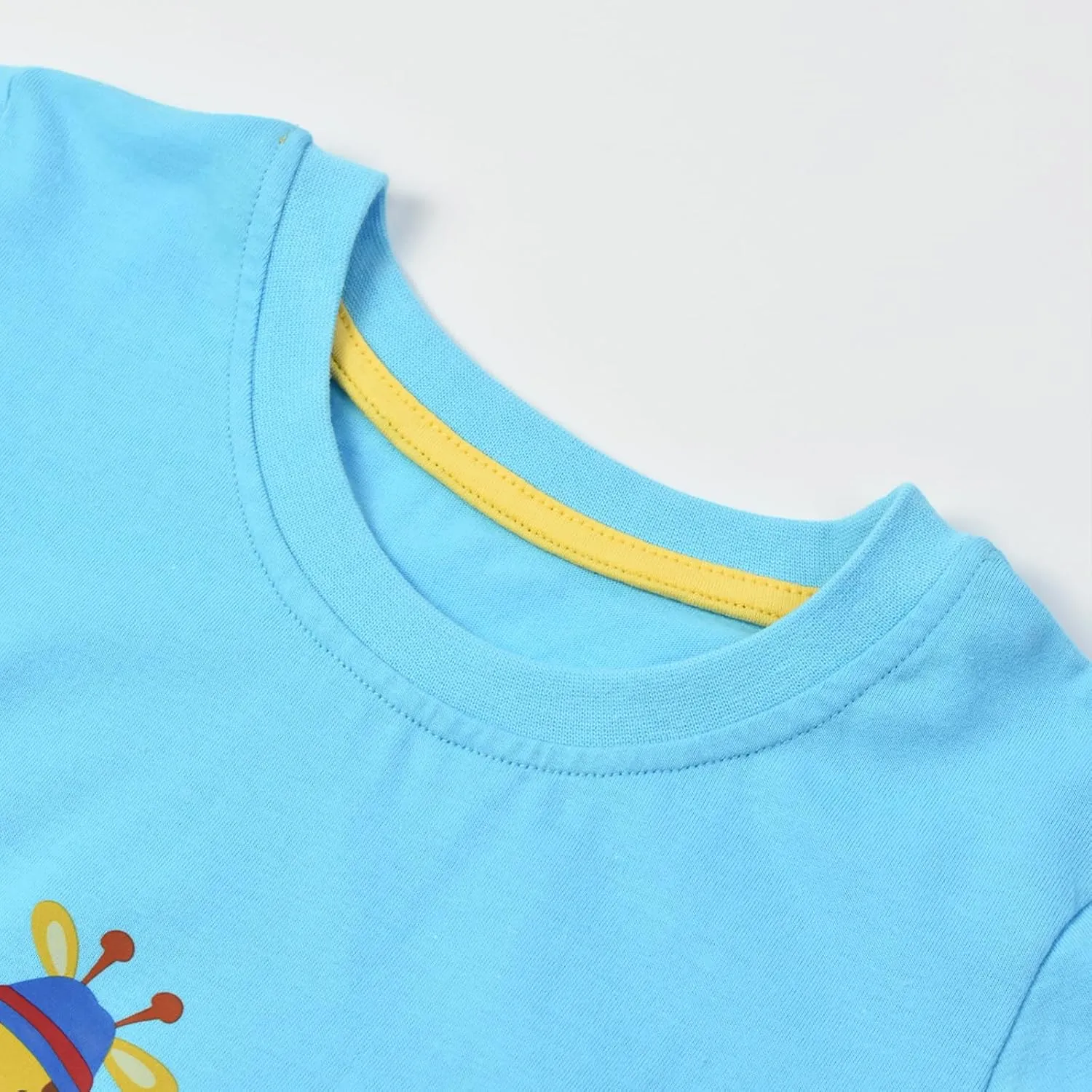 HILEELANG Toddler Boy Short Sleeve Tee Shirts Summer Cotton Casual Graphic Crewneck Tshirt Packs