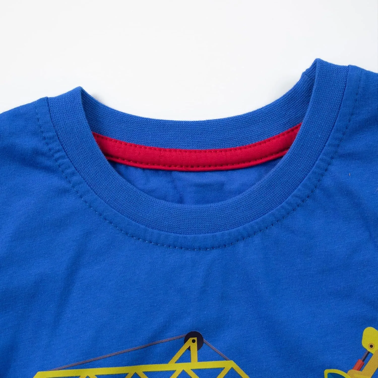 HILEELANG Toddler Boy Short Sleeve Tee Shirts Summer Cotton Casual Graphic Crewneck Tshirt Packs