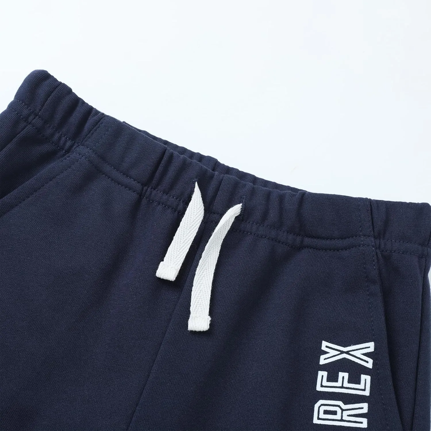 HILEELANG Toddler Boy Summer Short Clothes Sets Cotton Crewneck Tees Shorts Pocket Adjustable Knite Shorts Playwear Sets