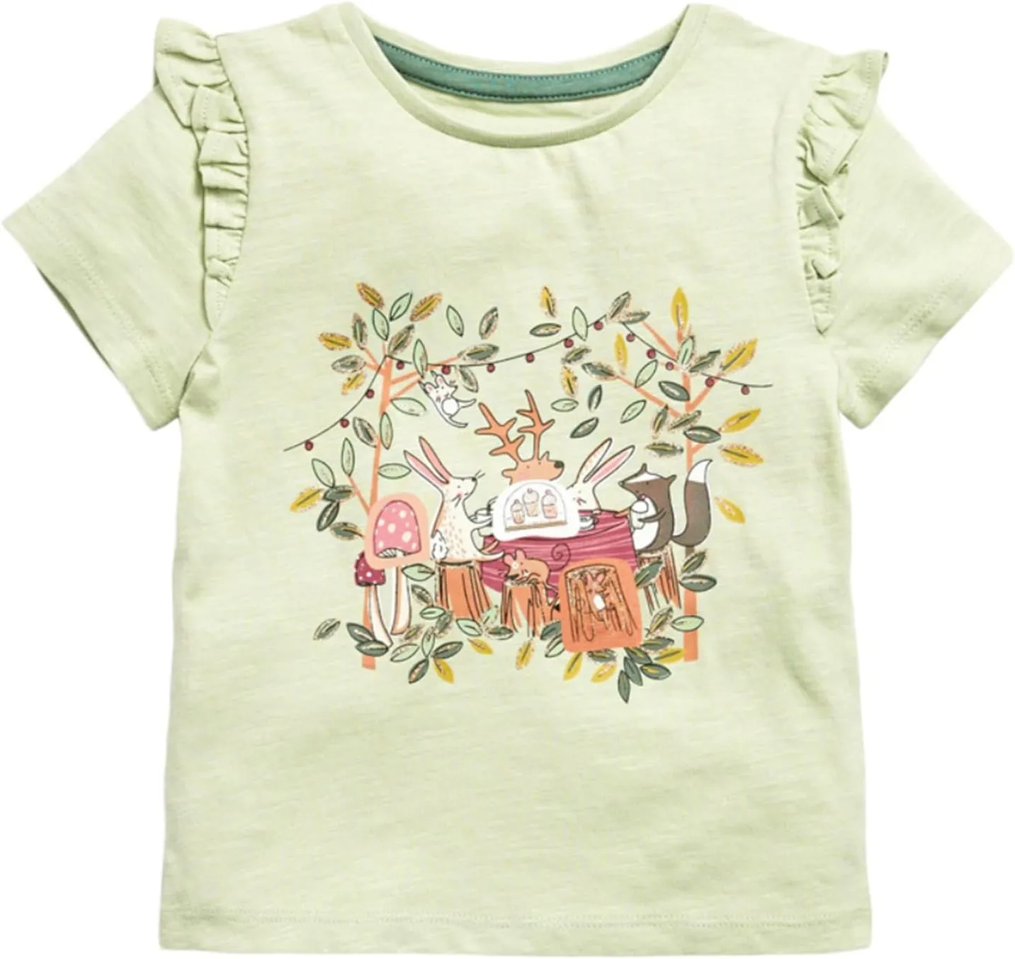 HILEELNAG Girls' Tees Short Sleeve Cotton Casual Graphic T-Shirts Easter Summer Tops 3Packs