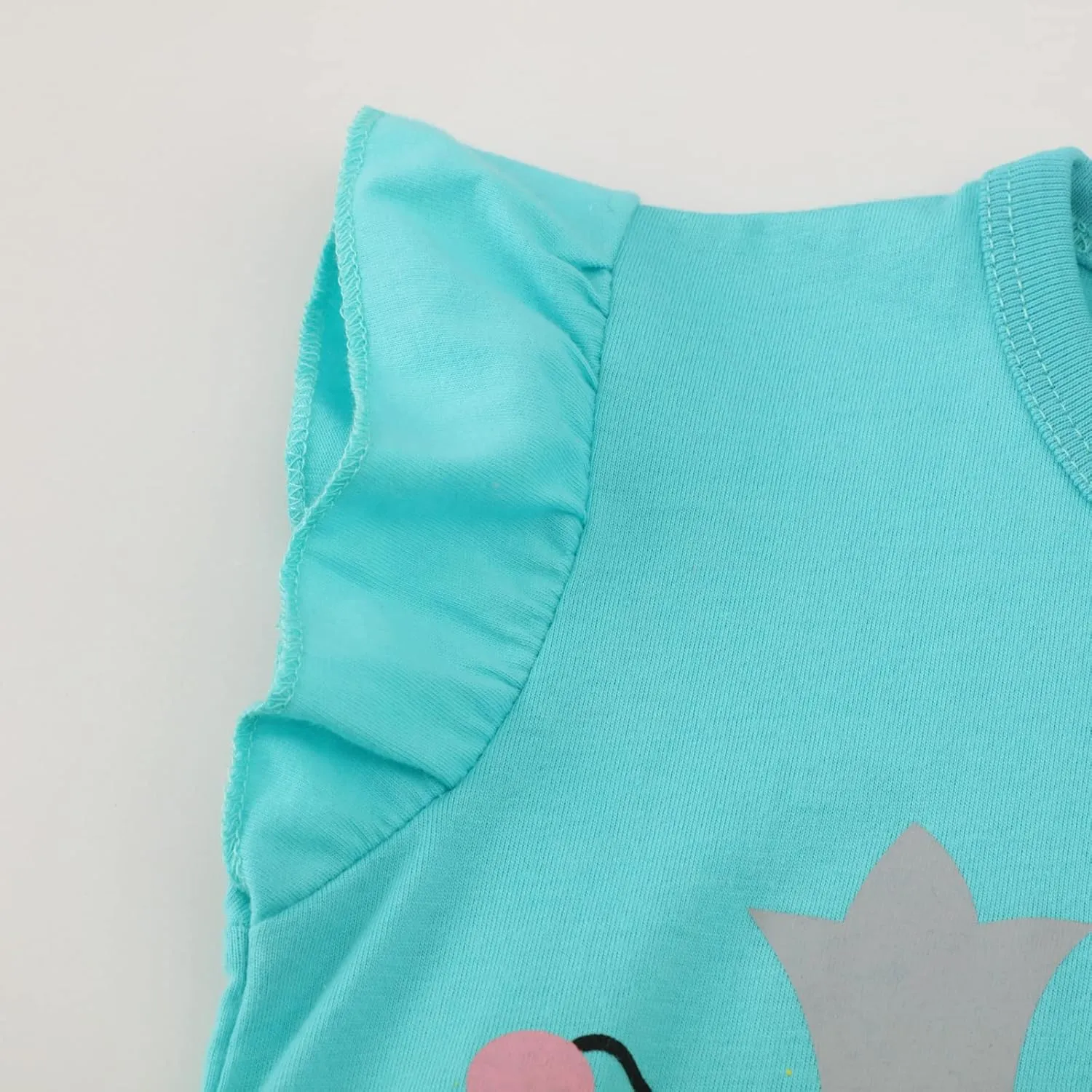 HILEELNAG Girls' Tees Short Sleeve Cotton Casual Graphic T-Shirts Easter Summer Tops 3Packs