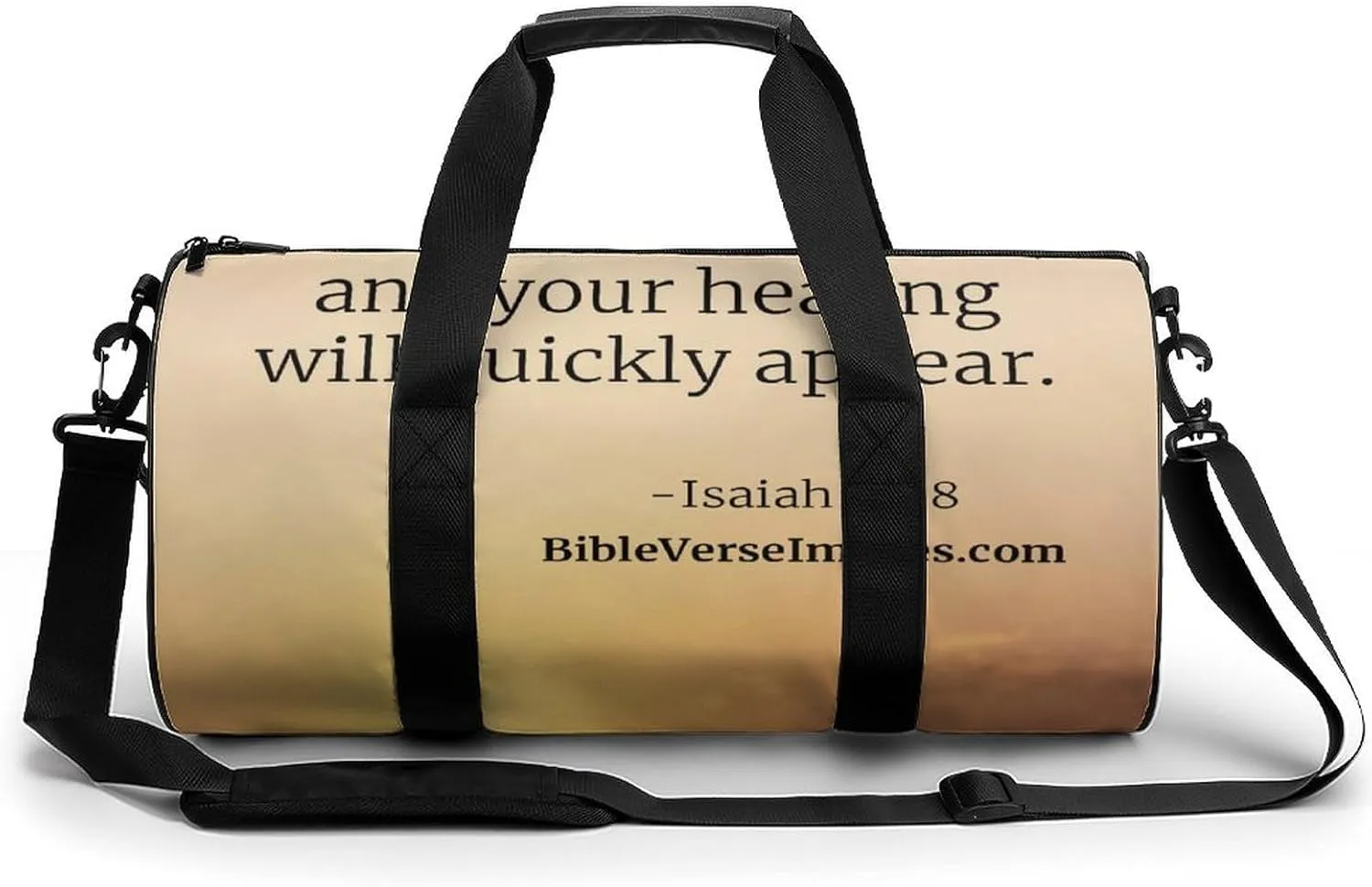 'His Eyes Are on The Sparrow Fitness Bag Waterproof And Stain Resistant Suitable for Unisex