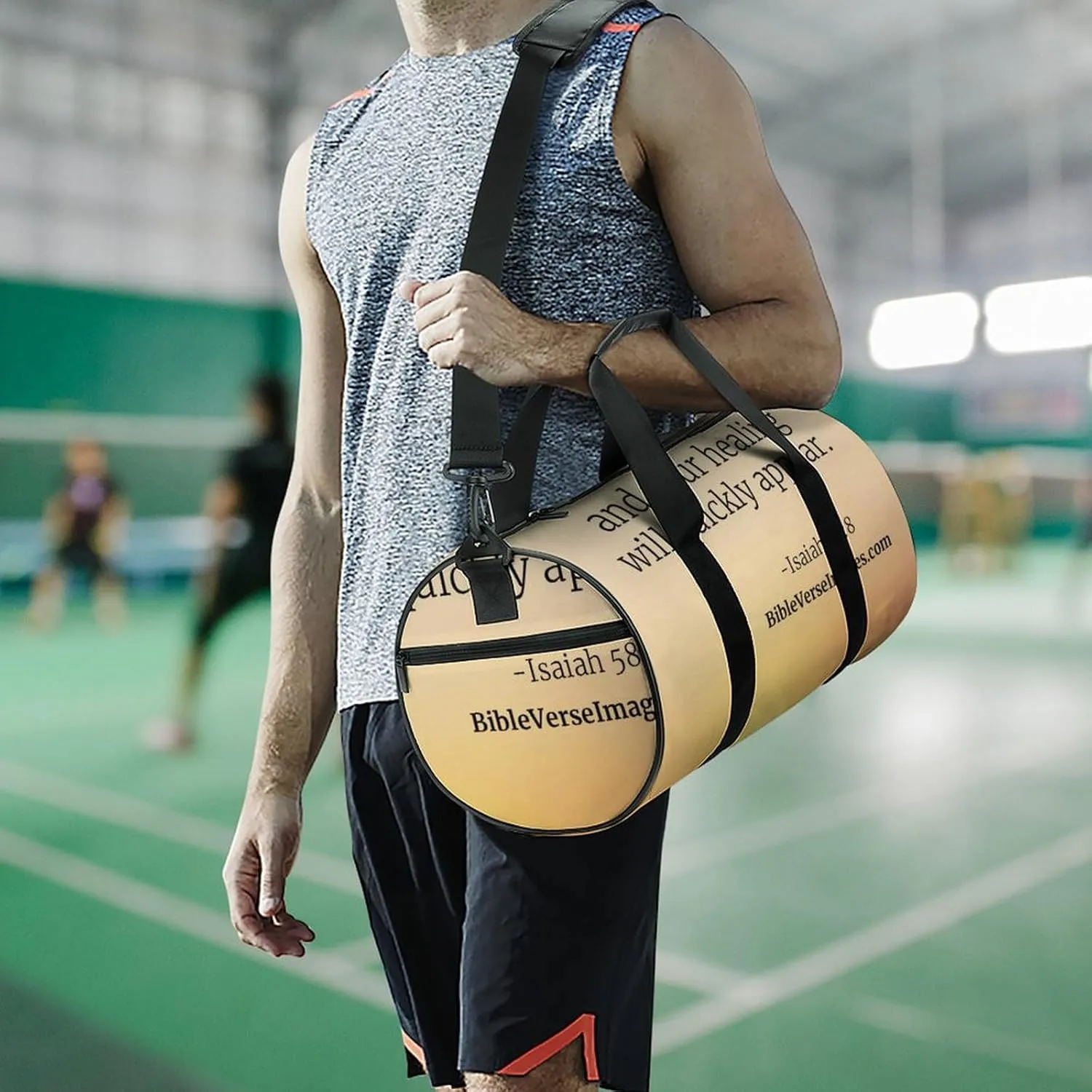 'His Eyes Are on The Sparrow Fitness Bag Waterproof And Stain Resistant Suitable for Unisex