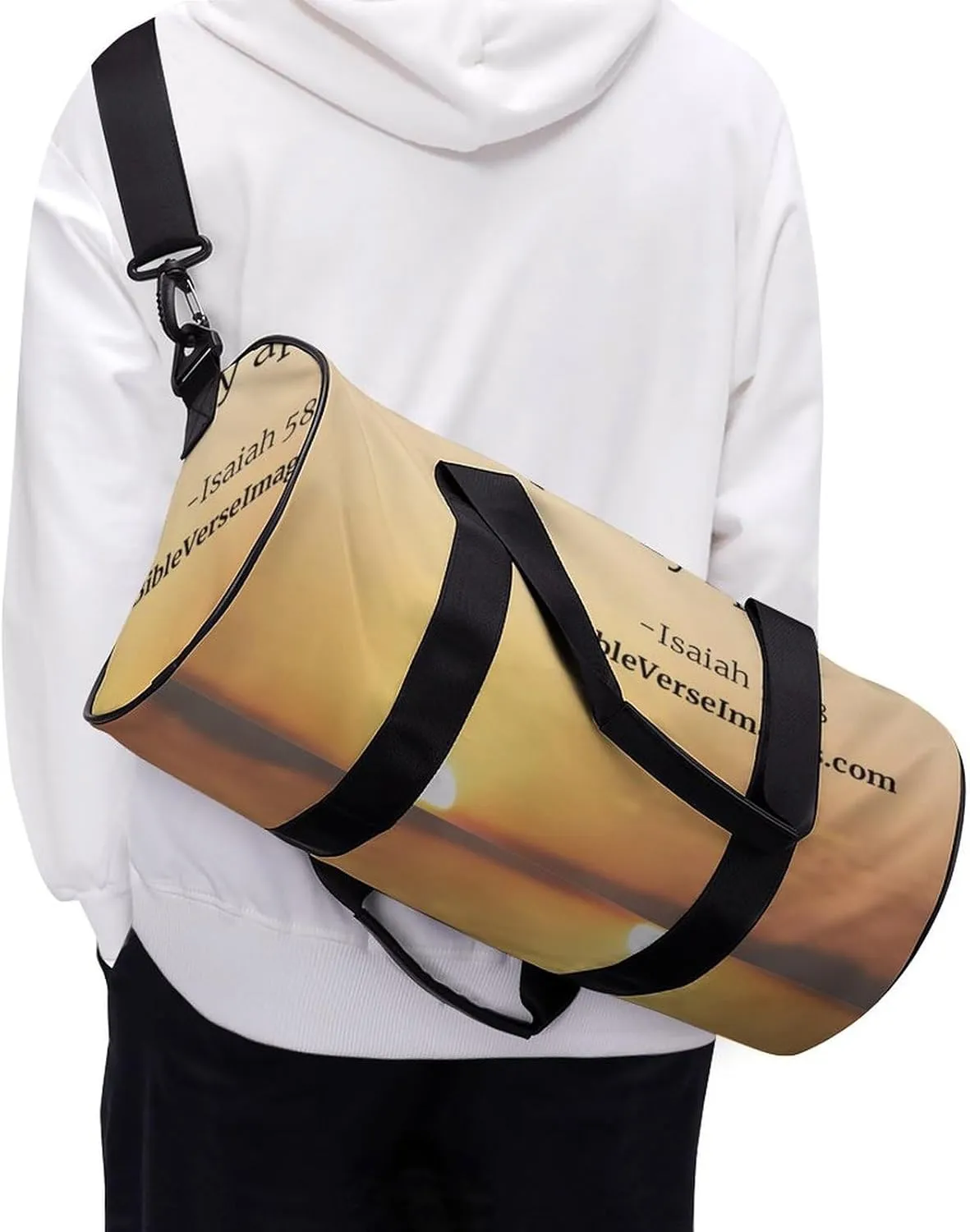 'His Eyes Are on The Sparrow Fitness Bag Waterproof And Stain Resistant Suitable for Unisex