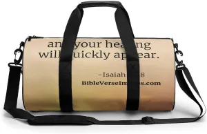 'His Eyes Are on The Sparrow Fitness Bag Waterproof And Stain Resistant Suitable for Unisex