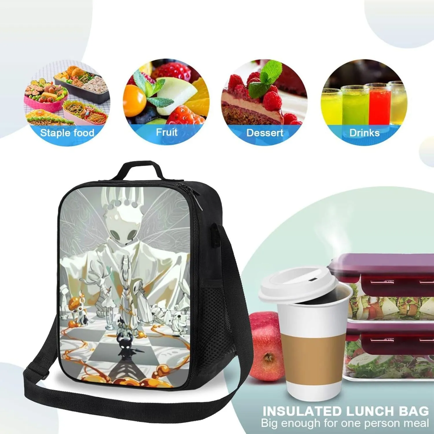 Hollow Knight Silksong Hot Game shopping bag, can be carried on one shoulder