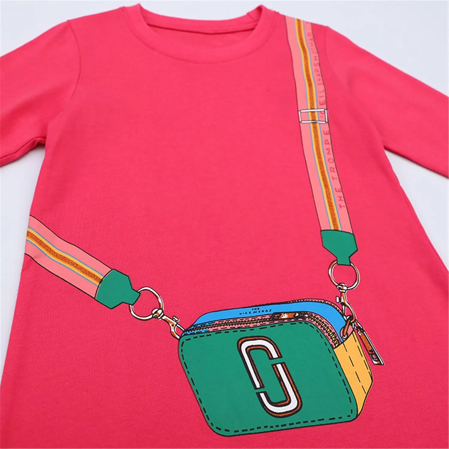 HOMAGIC2WE Toddler Girls Long Sleeve Dress Kids Cotton Fall Cute Casual Basic Shirt Dresses