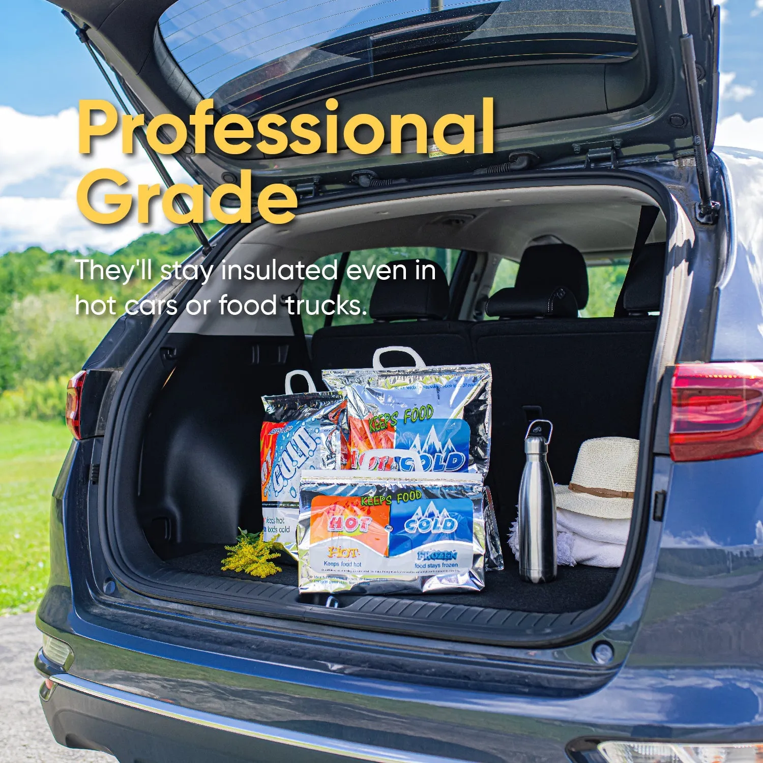 Hot and Cold Reusable Insulated Bag 20"x19" - 72 Pack