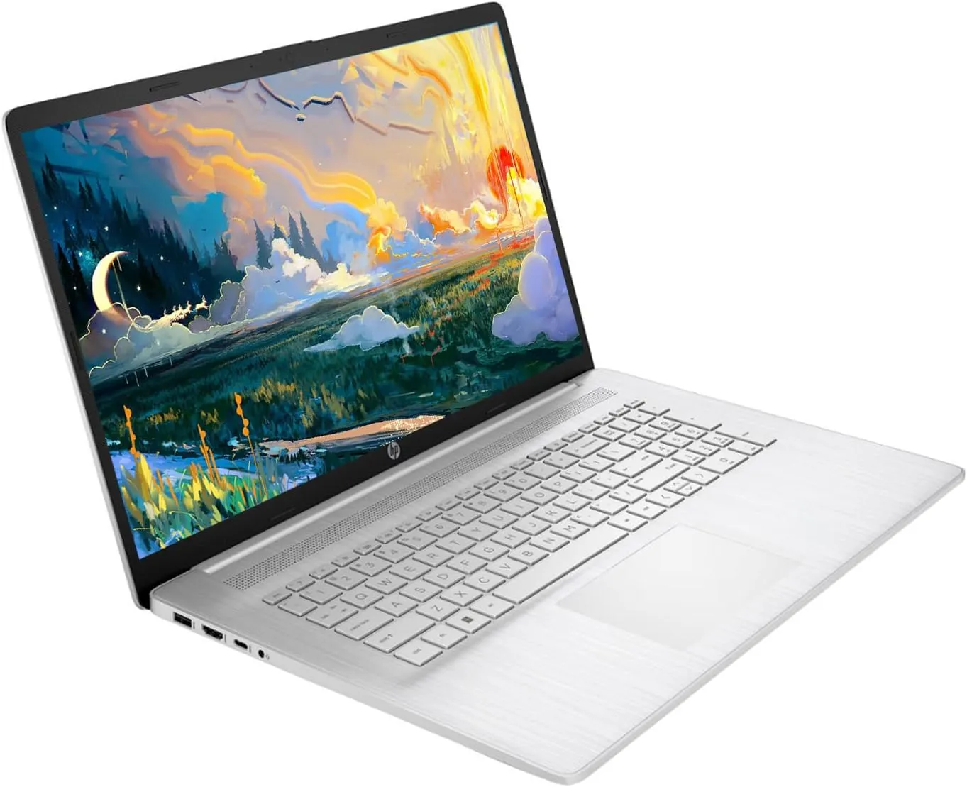 HP 17 Laptop, 17.3” HD  Display, 11th Gen Intel Core i3-1125G4 Processor, 8GB RAM, 256GB SSD, Wi-Fi, HDMI, Webcam, Windows 11 Home, Silver