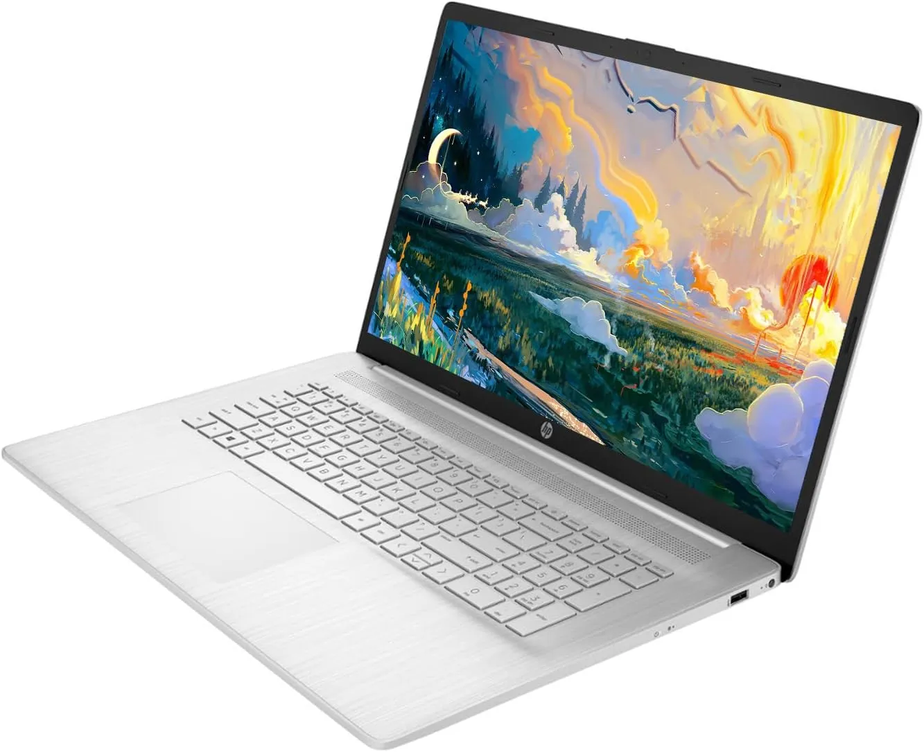 HP 17 Laptop, 17.3” HD  Display, 11th Gen Intel Core i3-1125G4 Processor, 8GB RAM, 256GB SSD, Wi-Fi, HDMI, Webcam, Windows 11 Home, Silver
