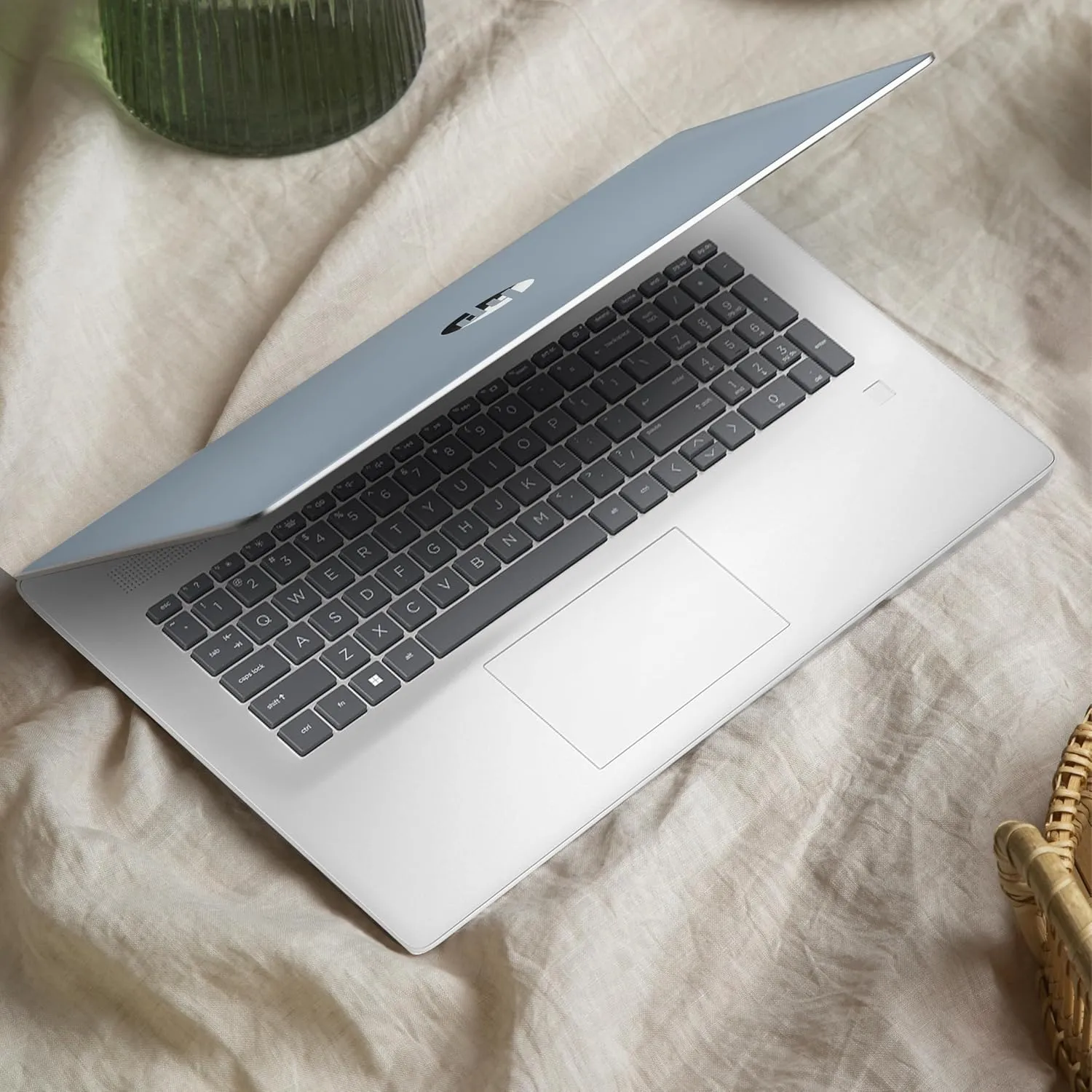 HP 17 Laptop, Intel Celeron N4120 Processor, 17.3’’ HD  Touchscreen Display, 32GB RAM,1TB SSD, Intel UHD Graphics, Backlit Keyboard, Windows 11 Home, Fatcayes Accessory, Moonlight Blue (Renewed)