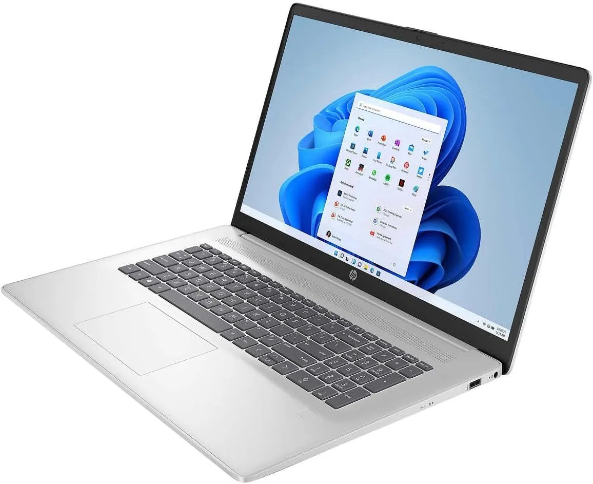 HP 2023 17 Laptop, 17.3 Inch FHD Anti-Glare Display, 13th Gen Intel 10-Core i5-1335U(Beat i7-1255U), 16GB RAM, 512GB SSD, Intel Iris Xe Graphics, Backlit Keyboard, Windows 11 Home, Silver