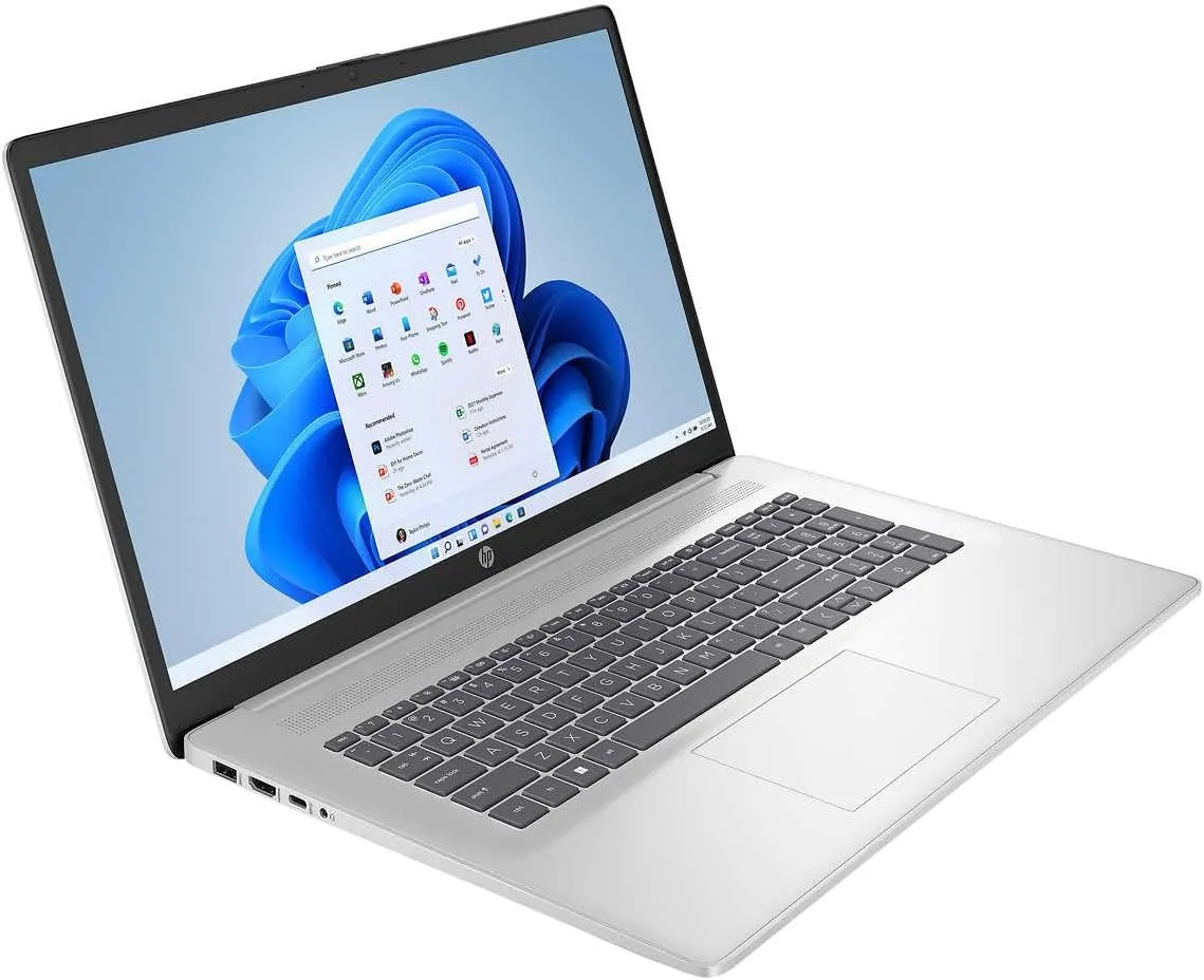 HP 2023 17 Laptop, 17.3 Inch FHD Anti-Glare Display, 13th Gen Intel 10-Core i5-1335U(Beat i7-1255U), 16GB RAM, 512GB SSD, Intel Iris Xe Graphics, Backlit Keyboard, Windows 11 Home, Silver
